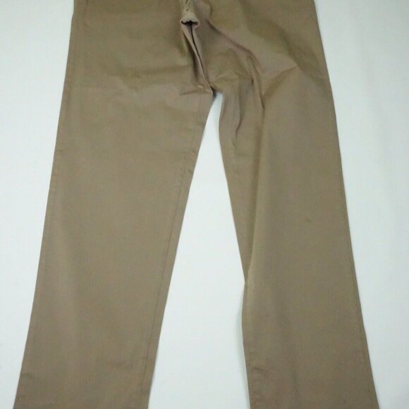 Isaia Tinto Regular Khaki Brown Cotton Blend Casual Mens Chino Pants 50R EU NEW - Picture 3 of 7